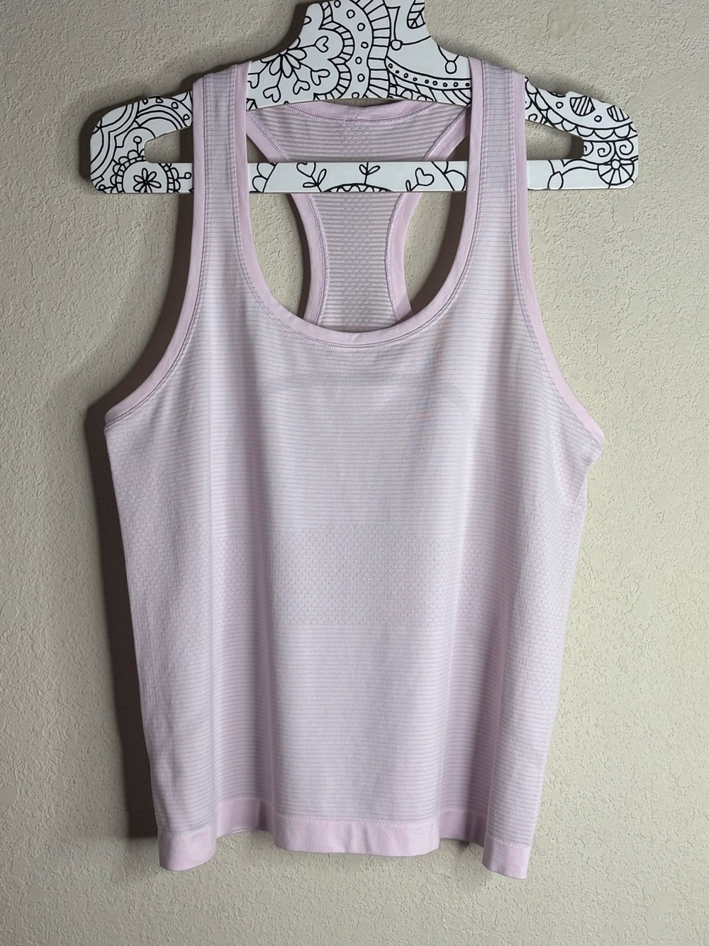 Lululemon swiftly tech race length tank pink size 8